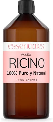 Olio di Ricino Puro 100% – Crescita Ciglia e Sopracciglia | Stimola Capelli | Ricino per Ciglia e Capelli Naturale 1 Litro