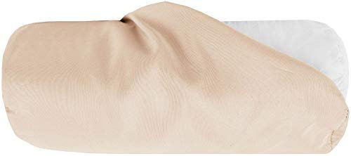 Bestlivings Bezug für Nackenrolle 12x30cm (BxL) Bezug in Sandgrau, in vielen Farben