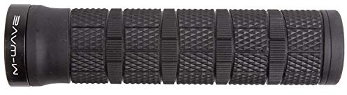 M-Wave Cloud Slick Fix 6 Poignée à vis de vélo, Confortable, Bonne Prise en Main, Montage Facile, Longueur 130 mm Unisexe-Adulte, Noir
