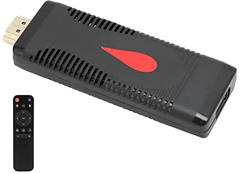 ciciglow Mini Clé TV, TV Portable, Boîtier HD 4K, écran HDR, 2 Go de RAM + 16 ROM pour Android 10, Convient Les Réunions d'affaires, Loisirs, Le Divertissement, Loisirs en Famille