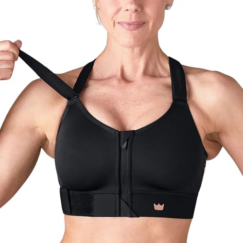 SHEFIT Flex Soutien-Gorge de Sport pour Femme, Impact Moyen, Noir, XX-Large