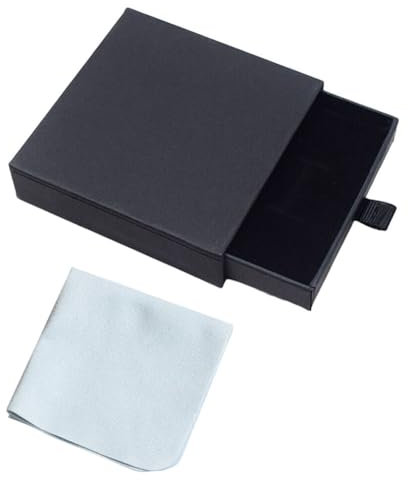Boîte à Bijoux Carton,Boite cadeau bijoux,Coffret cadeau bijoux extractible,Boite cadeau vide,Noir Mat Kraft Carton Bijoux Boîtes à Bijoux,pour Bracelets Bagues Boucles d'oreilles Collier