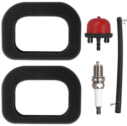 ZAMDOE RS100 Sponge Air Filter for Mountfield SP414 HP414 HP45 HP164 HP42R RV100 M411PD HP42R HP180R SP180R S421PD RV150 V35 Lawn Mower Engine Part Replaces 118550704/0, with Spark Plug Primer Bulb