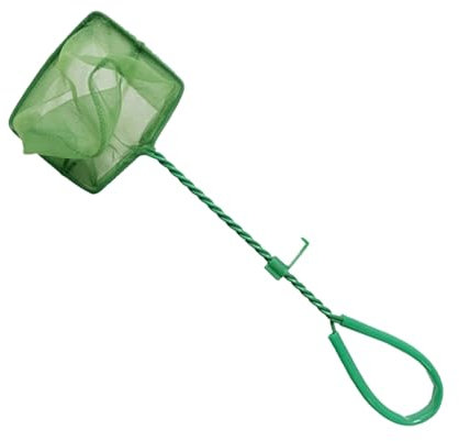 Shurzzesj Aquarium-Fischnetz, Aquarium-Netz, Angelnetze aus Nylon mit langem Griff, ultrafeines Netz, Reinigungswerkzeuge, Minnow-Netz, Aquarium-Skimmer, Fischfänger für Aquarien, Teiche