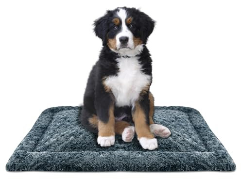 GZCZCC Hundekissen Grosse Hunde Hundematratze 90x60 cm Waschbar Hundebett Dunkelgrau Hundesofa Abwaschbar Hundecouch Orthopädisches Hundematte rutschfest Hundekissen Flauschig für mittlere Hunde