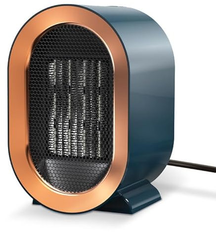 Radiateurs Électriques Soufflants, 1200W Mini Chauffage d'appoint Soufflant pour Salle de Bain, Radiateur en Céramique à Chauffage Rapide à Économie d'Énergie pour Chambre, Bureau