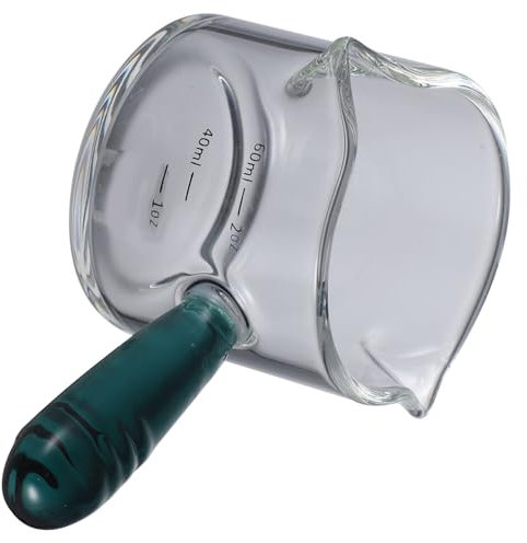 BUGUUYO Tazzina Da Espresso in Vetro Misurino Per Uso Domestico Tazza Per Espresso Per Schiumare