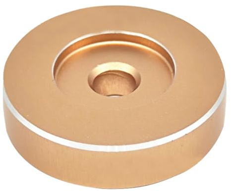 OUNONA Adattatore per Dischi Vinile 7 Pollici 45 Giri in Alluminio, Accessorio per Giradischi Funzione di Riduzione Vibrazioni e Stabilità per Riproduzione Vintage