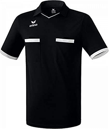 Erima Herren Saragossa Schiedsrichtertrikot (3130711), schwarz/weiß, M