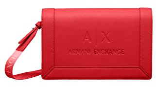 Armani Exchange Women's Layla, Logo Strap Crossbody, Passion-Passion