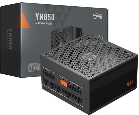 PCCOOLER YN850-Netzteil, 850 W, 80 Plus Gold-zertifiziertes, Vollmodulares PCIe 5.1- und ATX 3.1 Gaming-Netzteil, 135mm FDB Lüfter, vollständig japanische Elektrolytkondensatoren