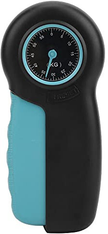 ABS-Riesenbildschirm-Display, Mechanisches Handgelenkstärkungsgerät, Griffkraftmessgerät, Handkraftmessgerät, Phoenix-Form, Bequemer Griff, Schwarz, Blau, Schwarz, Grau, (Schwarz