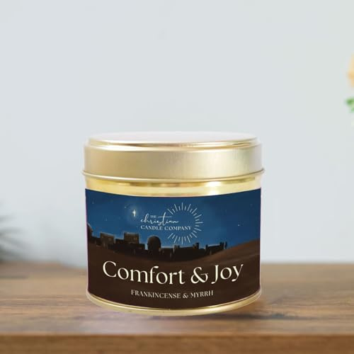 The Christian Candle Company - Frankincense & Myrrh Scented Candle in a Tin Limited Edition