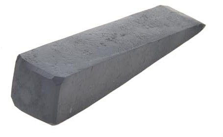 Aqbau® Coin fendeur 3 kg pour bois, cales forestières, cales d'abattement, coin fendeur forgé en acier massif, coin de propulsion, cale bûchette, cale de remplacement, fendage de bois