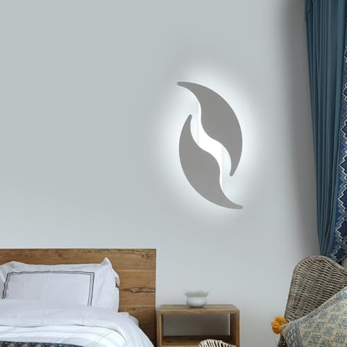 Comely Wandleuchte Innen, 18W Wandlampe LED Kaltweiß 6500K, Kreatives Design LED Wandleuchten Innen Modern für Schlafzimmer Wohnzimmer Korridor Treppenhaus
