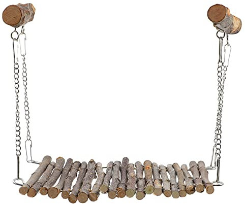 BUGUUYO Kleintier Hängeschaukel Apfelholz Bequeme Nest-Bett-hängematte Für Kaninchen Meerschweinchen Und Andere Kleine Haustiere Platzsparend Und Installieren Spiel Und Ruhezone Für