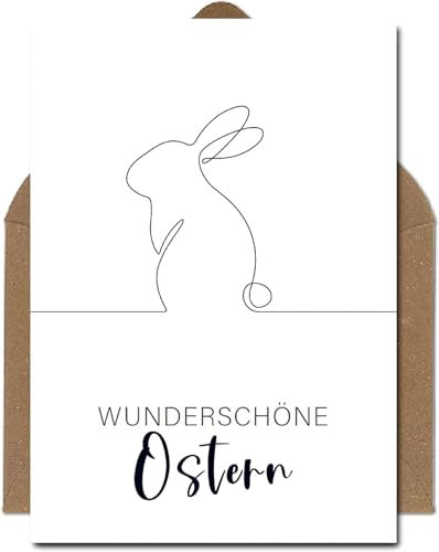 The Life Barn Postkarte mit Umschlag Set Frohe Ostern Osterkarte