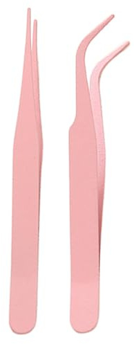 Wimpernpinzette, Wimpernzange, 2 Präzisionsspitzen, bequemer Griff, mehrere Farben, schlanker Look, leicht, einfache Handhabung, Aufkleber-Pinzette zum Basteln