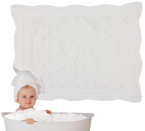 Teksome Edredón para Bebé,Manta Infantil Acolchada con Relieve | Edredón Transpirable, Colchoneta Plegable para Guardería Exterior Hogar