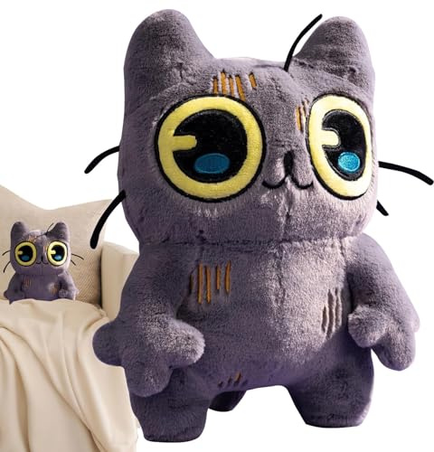 Doudou chat - Coussin doux animal chat - Coussin doux à câliner pour garçons filles petite amie | Pour salon, chambre à coucher, bureau, table de chevet, voiture, canapé, séance photo