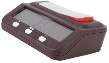 Hamwesh Minuterie d'échecs Numérique, Horloge d'échecs Professionnelle, Modes de Chronométrage Multifonctionnels avec Fonctions de Récompense et de Retard, Alertes Claires, écran LCD pour Les