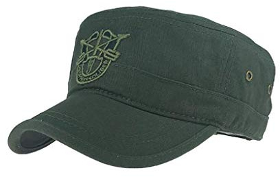 XibeiTrade Gorra de béisbol táctica ajustable de la parte superior plana del ejército del algodón del sombrero del cadete, forro polar verde con licencia oficial de star wars silent one crew., Medium
