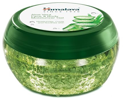 Himalaya Aloe Vera Face & Body Moisturizer for Hydrated and Moisturized Skin Lightweight and Non-Sticky | Cools, Soothes and Softens the Skin, No Paraben and Harsh Chemicals -300ml