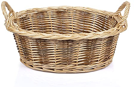 Rurality Medium Baskets for Gifts Empty to Fill Chocolate Nuts for Women, Holiday,Easter,Mother's Day,Birthday,Present basket with Handle for Bread,Fruits