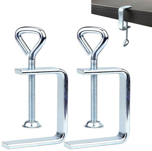 ELNLE Lot de 2 colliers de serrage en C en acier inoxydable 50 mm