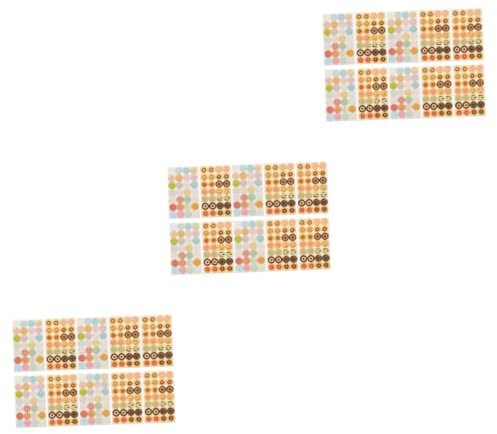 TEHAUX 840 Stk Ordnerlochschutz Donut-Aufkleber farbige Tabs Etiketten Lochaufkleber für Binderpapier Verstärkungskreise aus Papier Der Kreis Verstärkungsring Klemmring Bindemittel