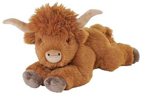 Wild Republic Ecokins Highland Cow, Stuffed Animal, 12 Inches, Plush Toy, Fill is Spun Recycled Water Bottles, Eco Friendly