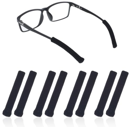 8Pcs Eyeglass Ear Cushions, Anti Slip Glasses Arm Covers Soft Knitted Eyeglass Temple Tips Eyeglasss Socks for Women, Eyewear Retainer Glassess Arm Cushion for Sunglasses