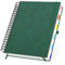 Yarotm Gros Cahier Spirale Ligné A4-1PC 21.6x28.5cm Carnet de Notes Lined 7mm 100g/m² Papier - 120 Feuilles A4 Notebook Journal Cuir PU - Couverture Rigide Carnet de Voyage, Vert Foncé