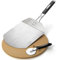 Cuisinart 3 Piece Pizza Grilling Pack | Pizza Stone Set, Foldable Peel and Cutter | Heavy Duty BBQ Tool