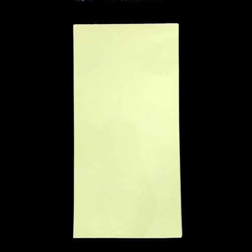 Lawnoval Lot de 5 autocollants lumineux pour appâts - 20 x 10 cm - Jaune-vert - Pour leurres d'eau douce, cuillères et clignotants