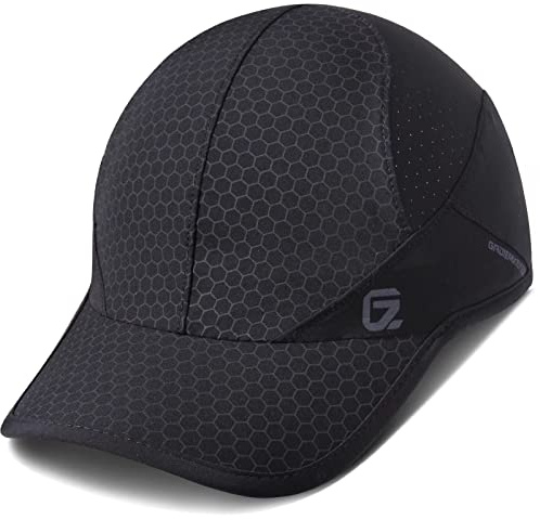 Sport Cap,Soft Brim Lightweight Running Hat Breathable Baseball Cap Quick Dry Sport Caps Cooling Portable Sun Hats for Men and Woman Performance Cloth Workouts and Outdoor Activities Black