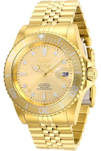 INVICTA automatisk klocka 30096, Guld, En storlek, Informell