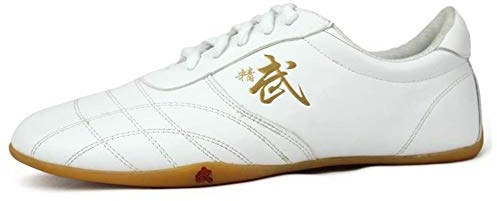 Chaussures De Taekwondo Chaussures De Boxe De Protection Pied Vêtements Sports Arts Martiaux Sneaker Unisexe Respirant Kung Fu Tai Chi Chaussures for Enfants Adultes (Color : White, Size : 45 EU)