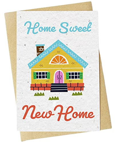 New Home Seed Card - Plantable Lavender Card Handmade A6 With Envelope