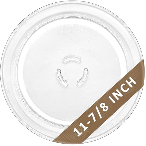 4393799 4393751 Microwave Glass Plate Replacement for Whirl-Pool & Ken-More & May-tag Microwave Replace 12 Inch Glass Turntable Plate 588305 AP3130793 PS373741 EAP373741 Microwave Glass Tray