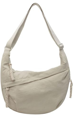 YiYunTE Bolso Bandolera Mujer Hombre, Nylon Bolso Cruzado Riñonera con Múltiples Bolsillos, Impermeable Bolsos Hombro Crossbody Media Luna Bolsitos Moviles Bolsos para Universidad Estudiantes Oficina