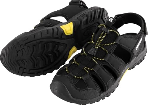 Cressi Luca Sandals Black/Yellow 43 - Sandale de Trekking Unisex Confortable Idéal pour Les Aventures en Plein Air, Particulièrement Adapté à la Randonnée en Milieu Aquatique, Noir/Jaune, 43