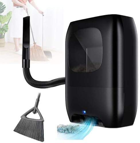 Pelle à PoussièRe Automatique Sans Contact, Poubelle éLectrique Pour Salon De Coiffure Avec Tuyau D'Aspirateur Et Filtre à 5 Couches, Pour Balayer Les Poils D'Animaux Et La Saleté
