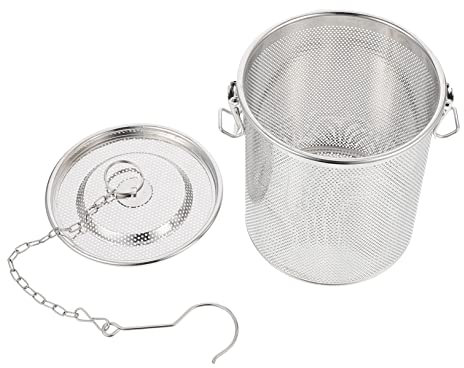 BESTYASH Cesta De Filtro Para Té y Freidora Doméstica 14 Cm Acero Inoxidable Resistente Corrosión Diseño Práctico Desmontable Uso Hogar y Restaurante