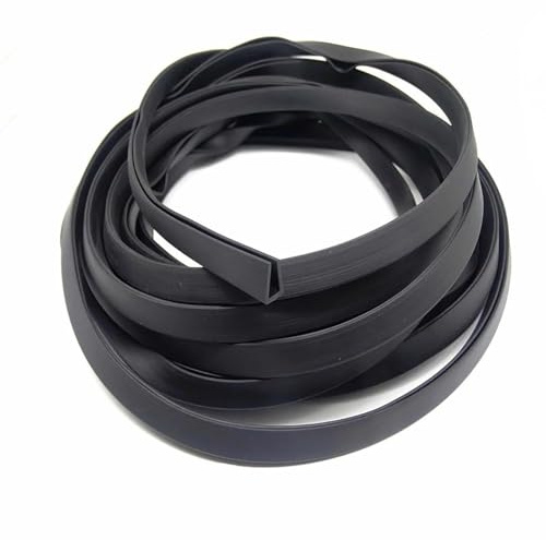 ACESOME Protector de bordes de goma para perfiles en U, 1 m, negro, protección para bordes de puerta para coche, con forma de U, apto para la mayoría de coches, frigoríficos, chapas (15 mm x 15 mm
