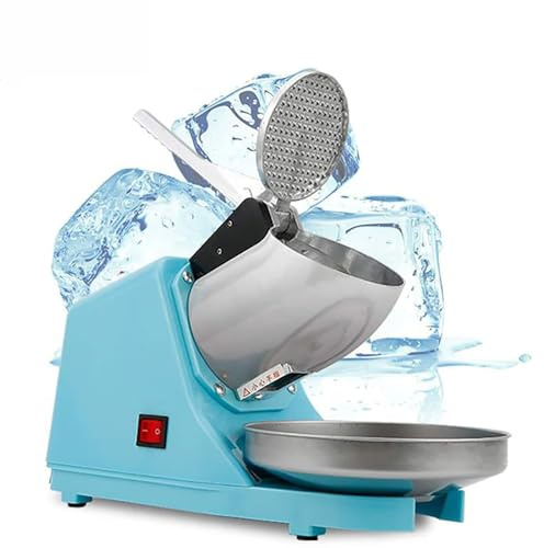 ZIJINGY Broyeur à Glace, broyeur à Glace électrique 300 W 65 KG/H, Rasoir à Smoothie réglable en épaisseur, Facile à Utiliser et à Nettoyer, broyeur à Glace fondante for Bar de Restaurant à Domicile