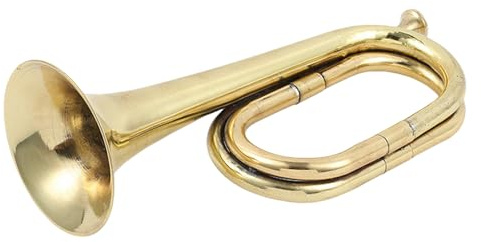 Tromba Di Cavalleria – Strumento Musicale Dorato | Taps Bugle Giocattolo | Attrezzature Di Gruppo E Orchestra – per Eventi Scolastici Alla E Presentazioni Militari.