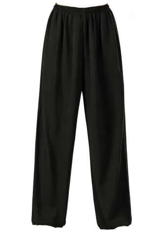 Premium Elastic Hemp Tai Chi Pants,Lightweight & Breathable Martial Arts Trousers Tai Chi, Kung Fu