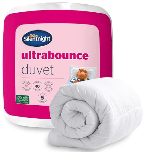 Silentnight Ultrabounce 13.5 Tog Single Duvet - Thick Warm Winter Duvet Quilt Hypoallergenic and Machine Washable - Single Bed, White