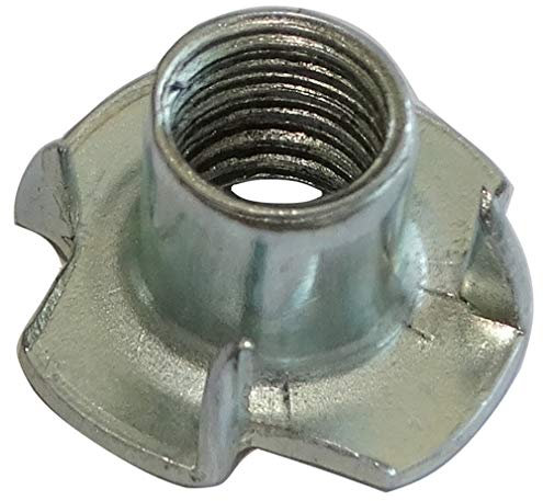 Aerzetix: 100x M6 écrou à griffes ergots enfoncer frapper fixation montage pied vérin de meuble réglable ajustable C42466